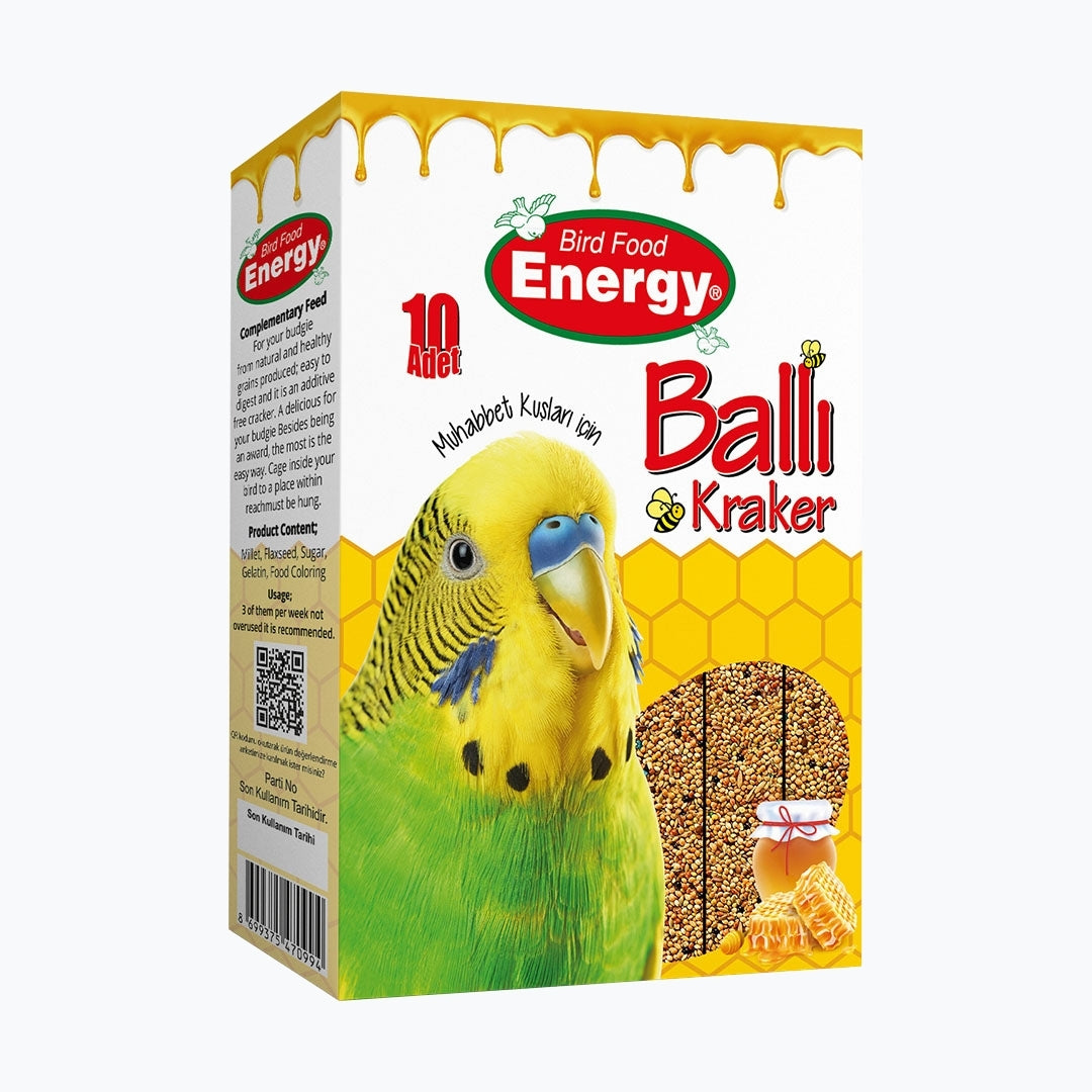 Energy Ballı Muhabbet Kuşu Krakeri - 10'lu