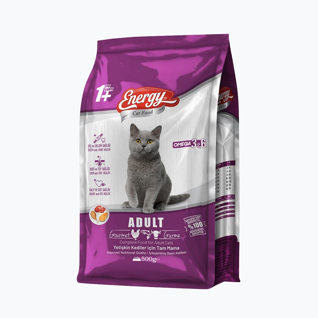 Energy Gurme Yetişkin Kedi Maması - 500 g