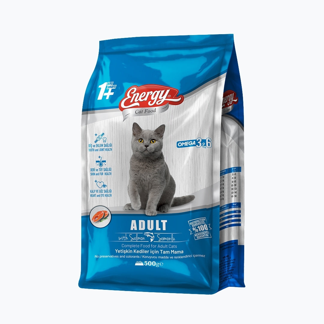 Energy Somonlu Yetişkin Kedi Maması - 500 g