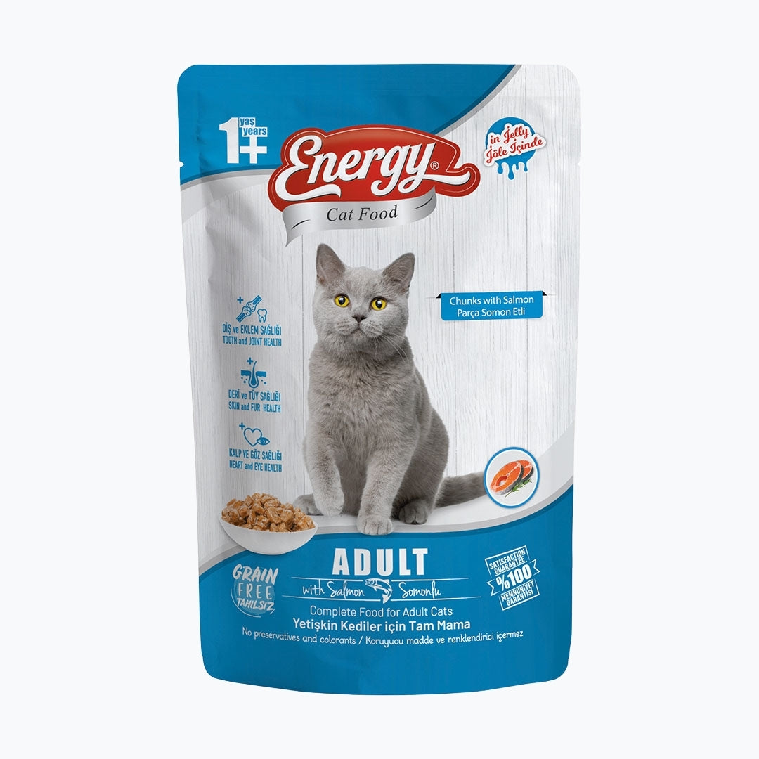 Energy Somonlu Yetişkin Yaş Kedi Maması - 85 g
