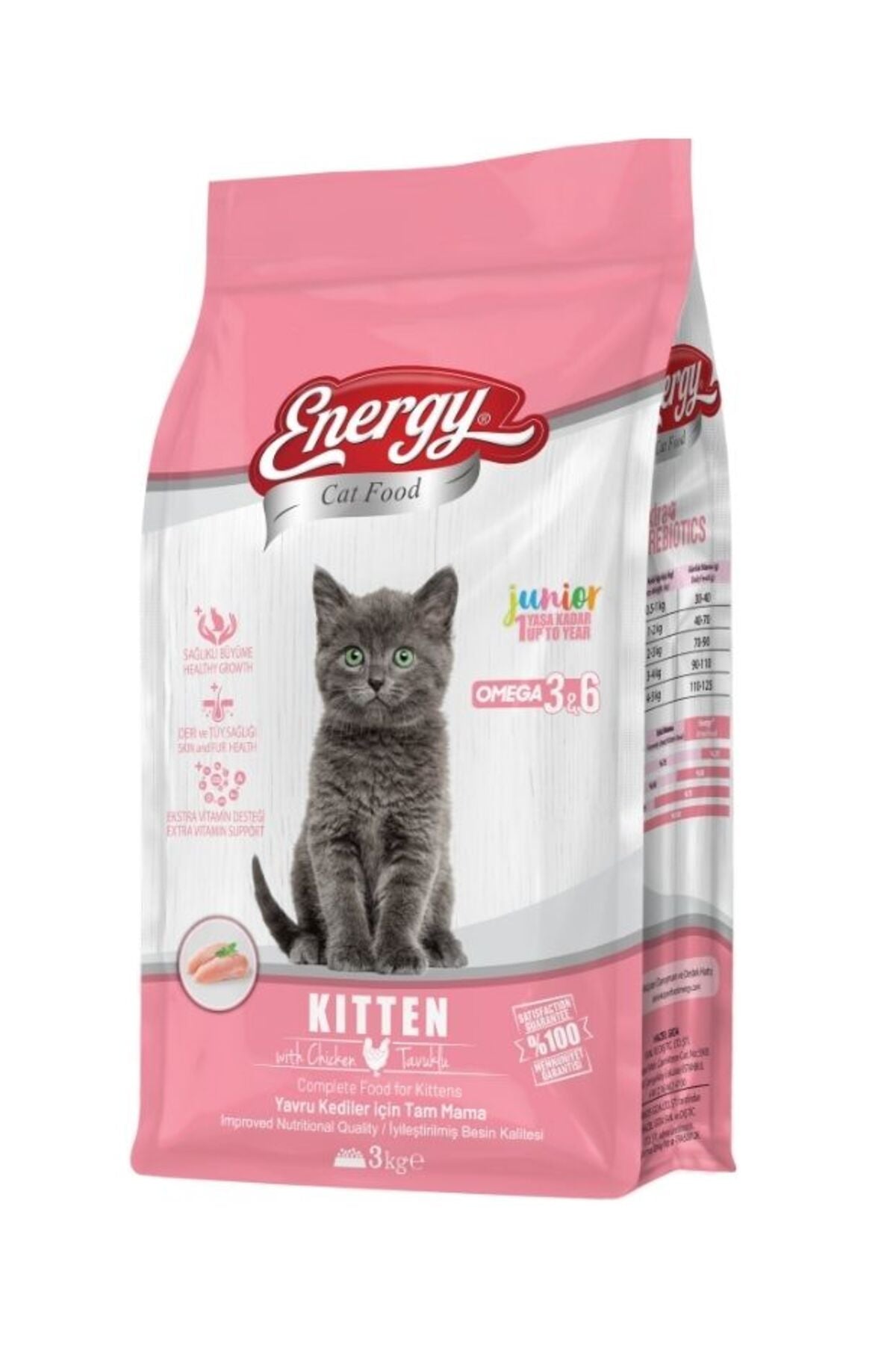 Energy Tavuklu Yavru Kedi Maması - 3 kg