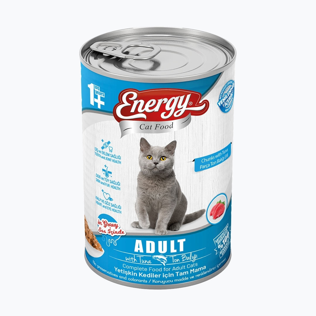 Energy Ton Balıklı Yetişkin Yaş Kedi Maması - 400 g