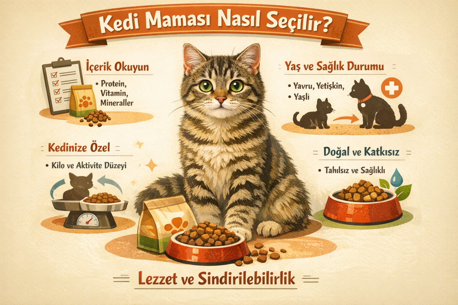 Kedi Maması Nasıl Seçilir? Doğru Kedi Maması Seçiminde Dikkat Edilmesi Gerekenler