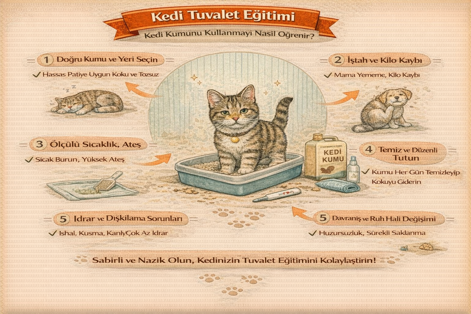 Kedi Tuvalet Eğitimi: Kedi Kumunu Kullanmayı Nasıl Öğrenir?