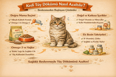 Kedi Tüy Dökümü Nasıl Azaltılır? Beslenmeden Başlayan Çözümler