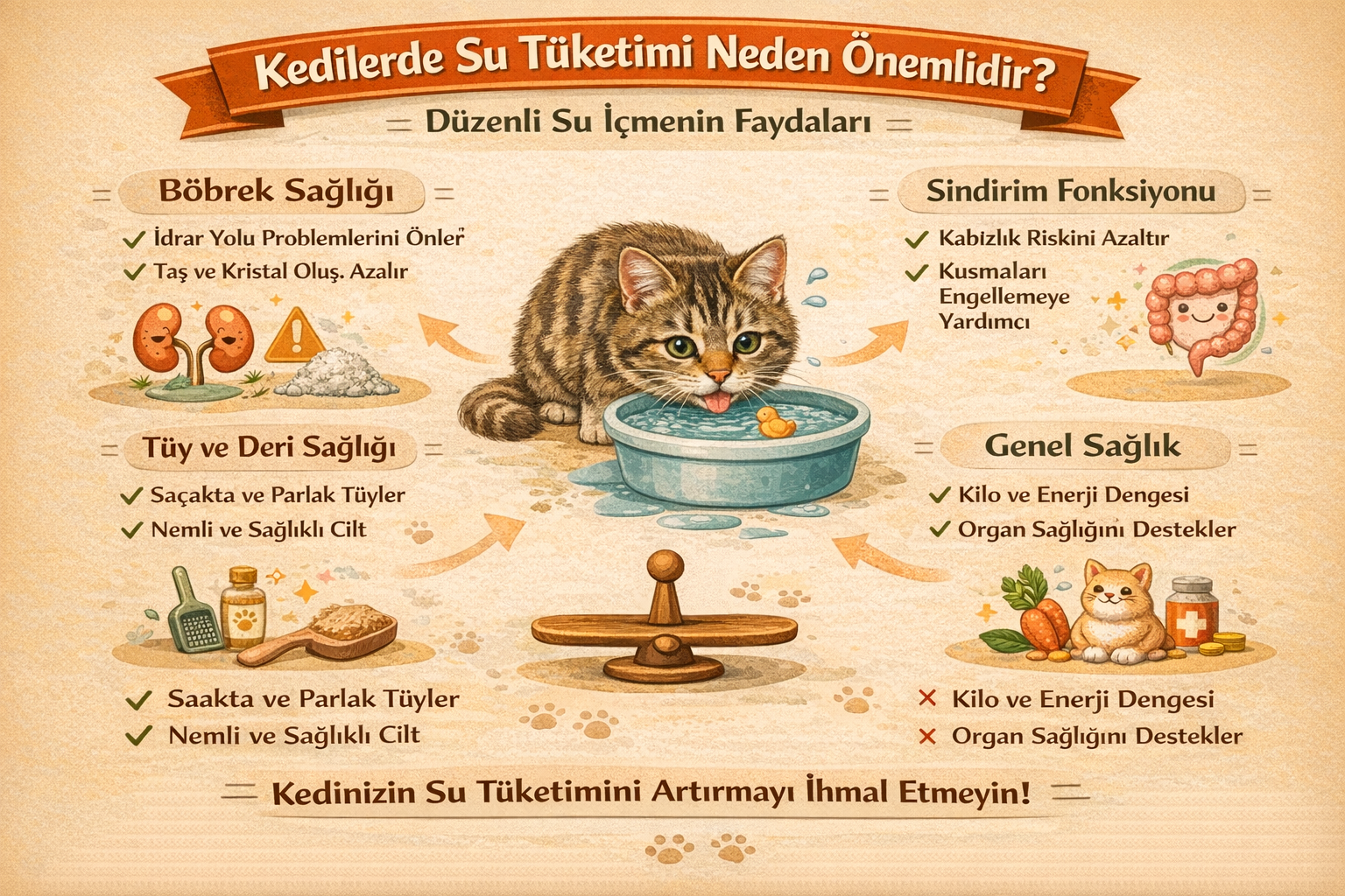 Kedilerde Su Tüketimi Neden Önemlidir?