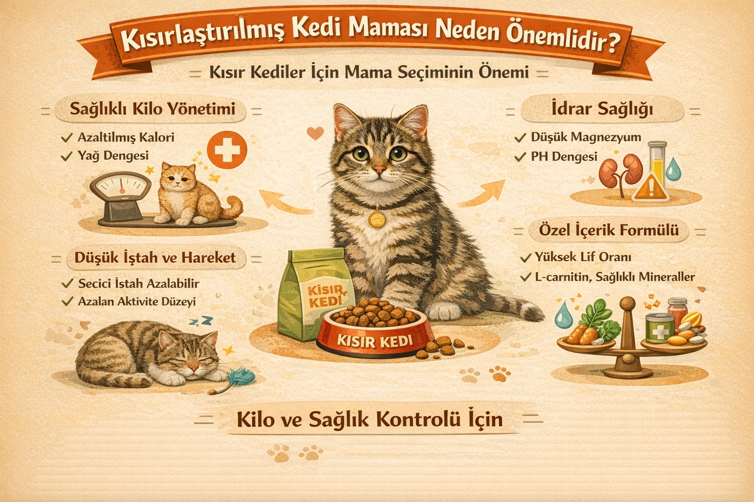 Kısırlaştırılmış Kedi Maması Neden Önemlidir?