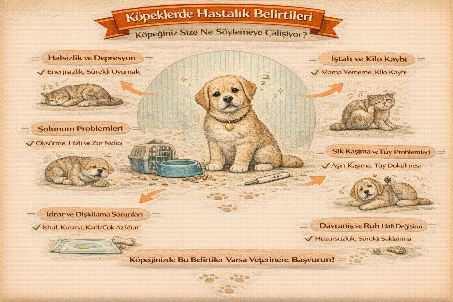 Köpeklerde Hastalık Belirtileri: Köpeğiniz Size Ne Söylemeye Çalışıyor?