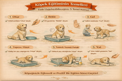 Köpek Eğitiminin Temelleri: Evde Uygulayabileceğiniz 5 Temel Komut