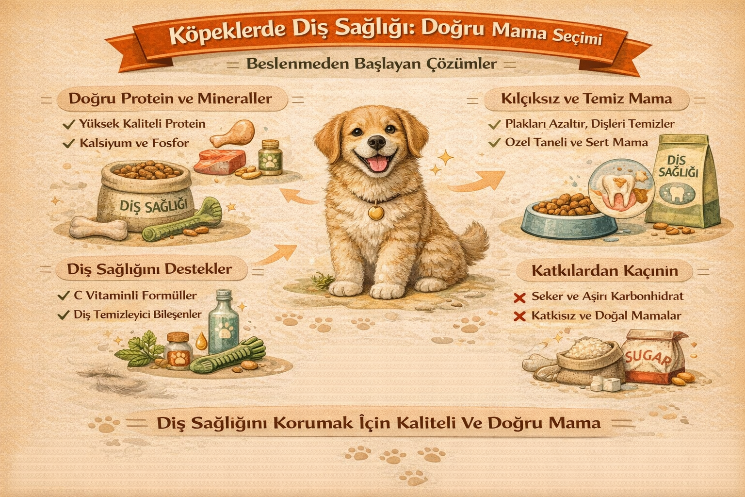 Köpeklerde Diş Sağlığı: Doğru Mama Seçimi Dişleri Nasıl Korur?
