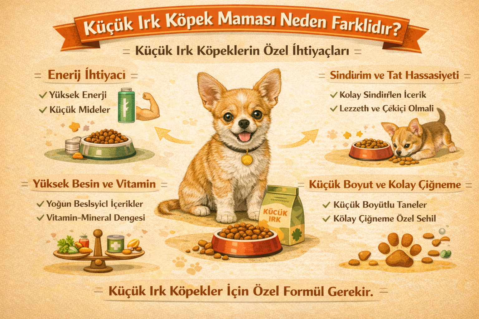 Küçük Irk Köpek Maması Neden Farklıdır?