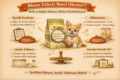 Mama Etiketi Nasıl Okunur? Kedi ve Köpek Maması Alırken Kandırılmayın