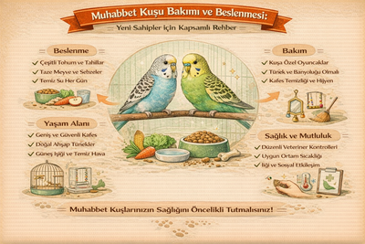 Muhabbet Kuşu Bakımı ve Beslenmesi: Yeni Sahipler için Kapsamlı Rehber