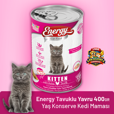 Energy Tavuklu Yavru Yaş Kedi Maması - 400 g