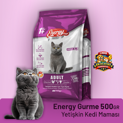 Energy Gurme Yetişkin Kedi Maması - 500 g