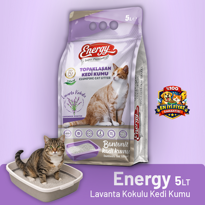 Super Premium Energy Kedi Kumu Lavanta Kokulu 5 lt