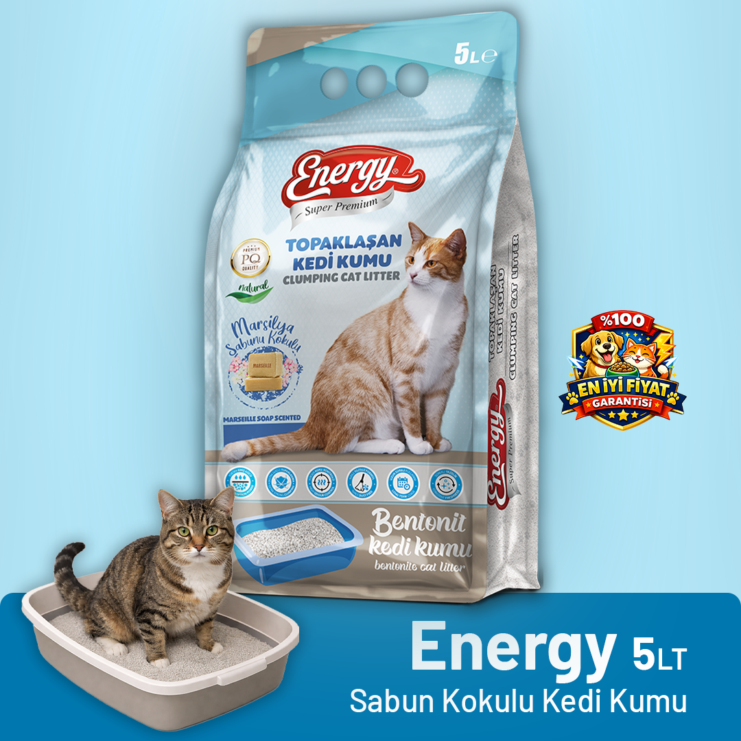 Super Premium Energy Kedi Kumu Sabun Kokulu 5 lt