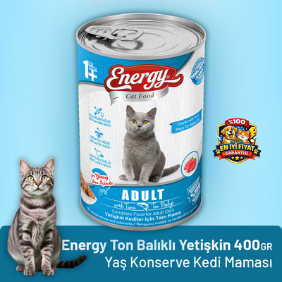 Energy Ton Balıklı Yetişkin Yaş Kedi Maması - 400 g
