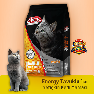 Energy Tavuklu Yetişkin Kedi Maması - 1 kg