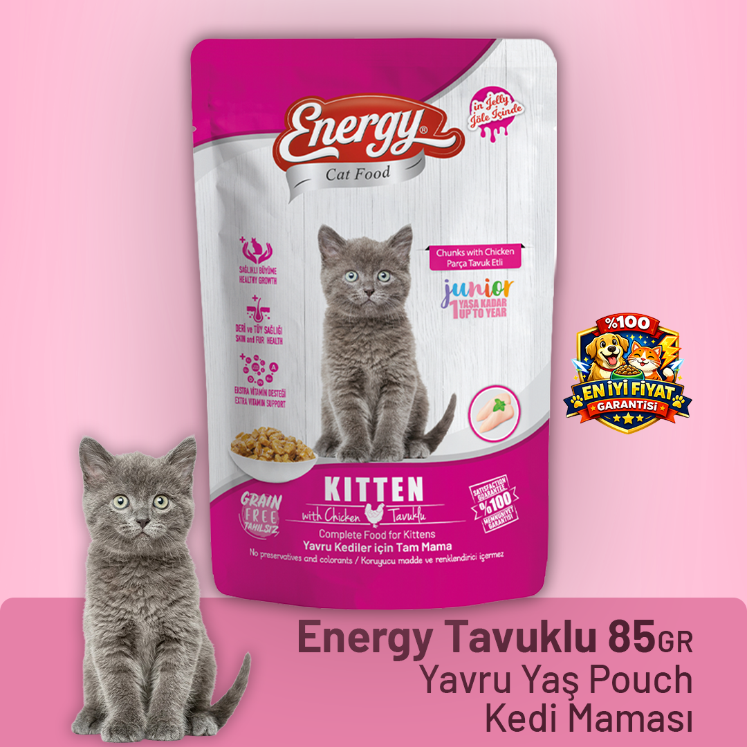 Energy Tavuklu Yavru Yaş Kedi Maması - 85 g