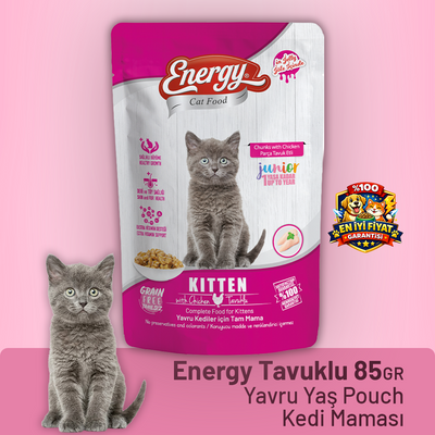 Energy Tavuklu Yavru Yaş Kedi Maması - 85 g
