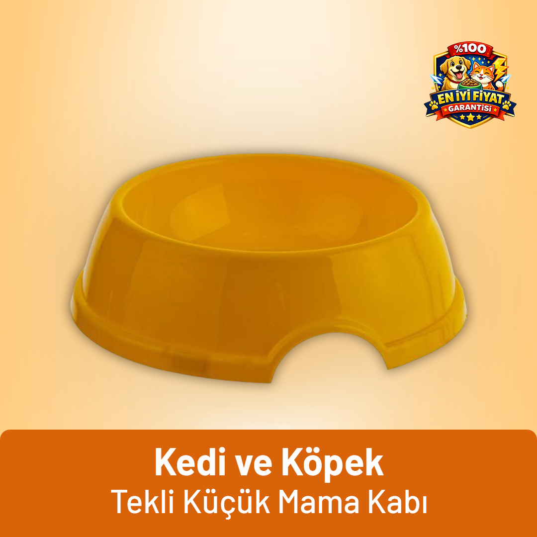 Kedi ve Köpek Tekli Küçük Mama Kabı