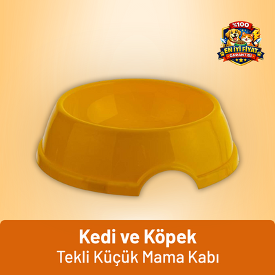 Kedi ve Köpek Tekli Küçük Mama Kabı