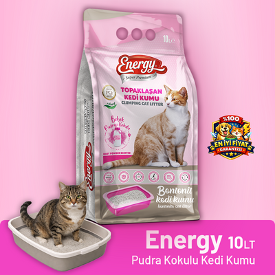 Super Premium Energy Kedi Kumu Pudra Kokulu 10 lt