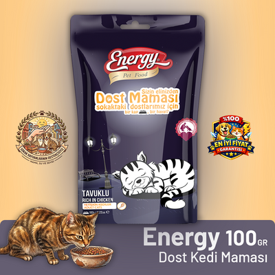 Pet Food Energy Dost Kedi Maması -  100 g