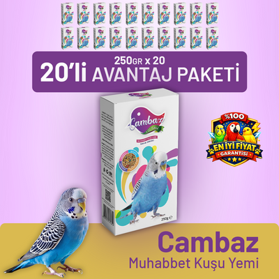 Cambaz Muhabbet Kuşu Yemİ 250 g - 20 Adet