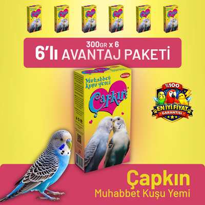 Çapkın Muhabbet Kuşu Yemi - 6 Adet