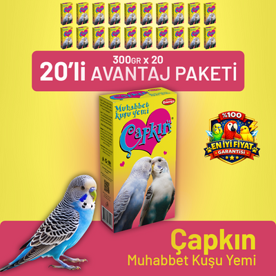 Çapkın Muhabbet Kuşu Yemi - 20 Adet