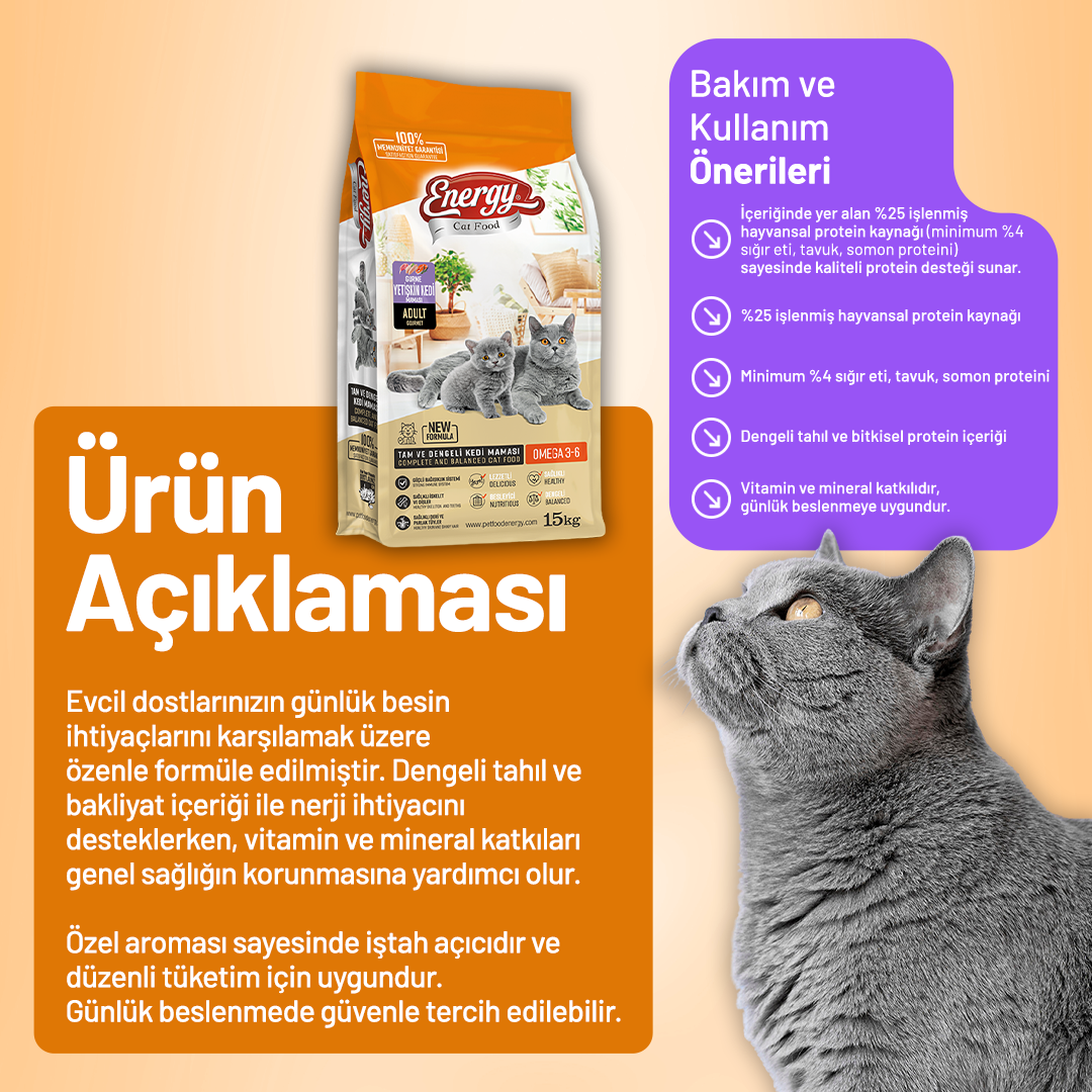 Gurme Yetişkin Kedi Maması 15 kg - 2 Adet