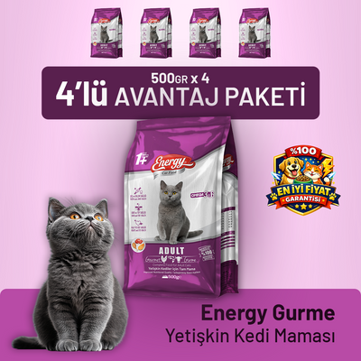 Gurme Yetişkin Kedi Maması - 4 Adet