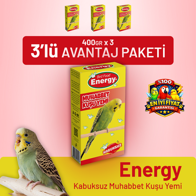 Kabuksuz Muhabbet Kuşu Yemi - 3 Adet