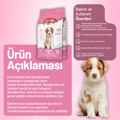 Kuzu Etli Yavru Köpek Maması 3 kg - 2 Adet