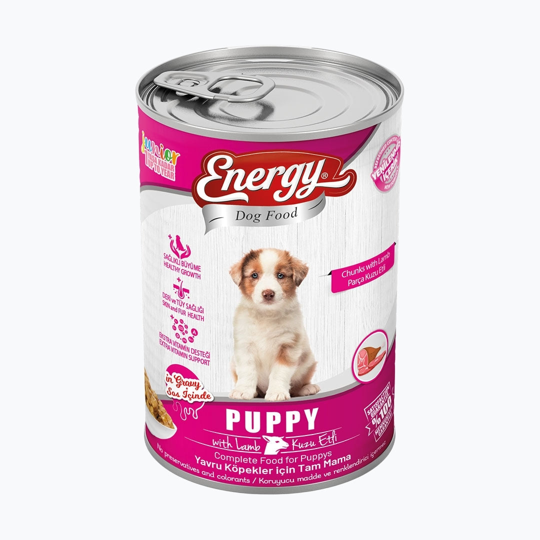 Energy Kuzu Etli Yavru Yaş Köpek Maması - 400 g