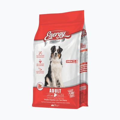 Energy Kuzu Etli Yetişkin Köpek Maması - 3 kg