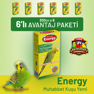 Energy Muhabbet Kuşu Yemi - 6 Adet