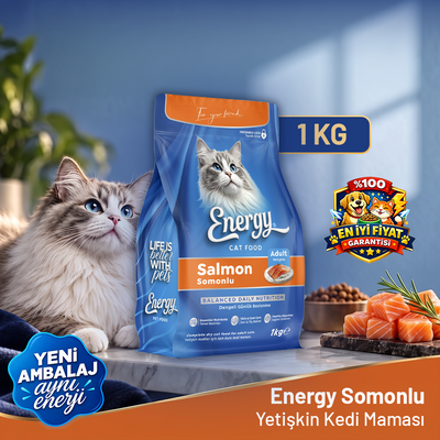 Energy Somonlu Kedi Maması - 1 kg