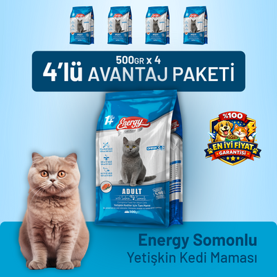 Somonlu Yetişkin Kedi Maması - 4 Adet
