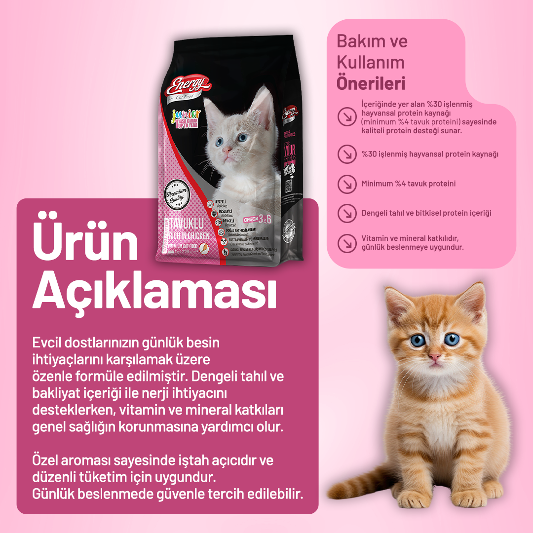 Tavuklu Yavru Kedi Maması - 3 Adet