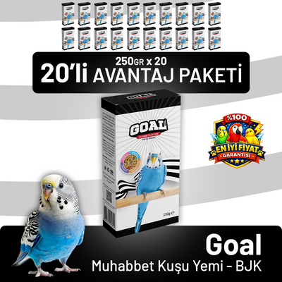 Goal Muhabbet Kuşu Yemi/BJK 250 g - 20 Adet