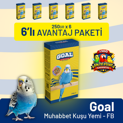 Goal Muhabbet Kuşu Yemi/FB 250 g - 6 Adet