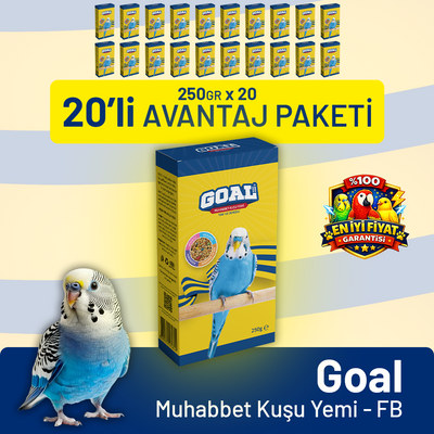 Goal Muhabbet Kuşu Yemi/FB 250 g - 20 Adet