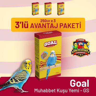 Goal Muhabbet Kuşu Yemi/GS 250 g - 3 Adet