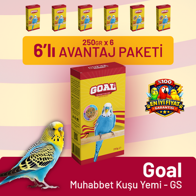 Goal Muhabbet Kuşu Yemi/GS 250 g - 6 Adet