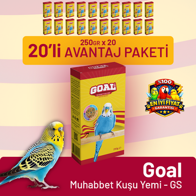 Goal Muhabbet Kuşu Yemi/GS 250 g - 20 Adet