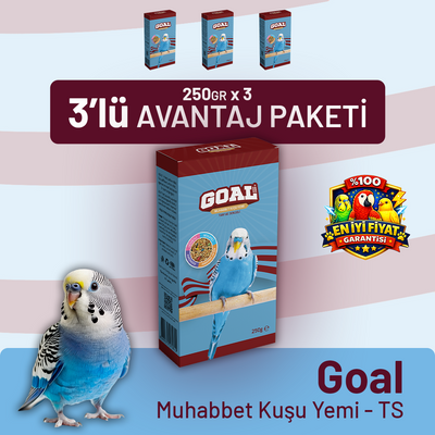 Goal Muhabbet Kuşu Yemi/TS 250 g - 3 Adet