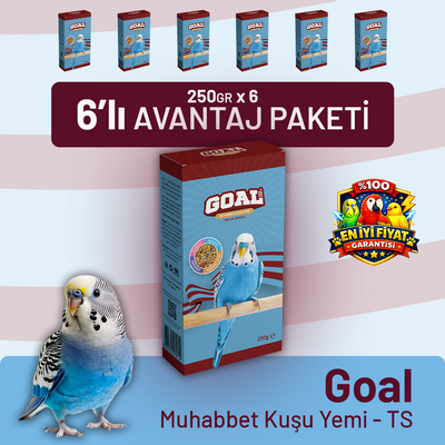 Goal Muhabbet Kuşu Yemi/TS 250 g - 6 Adet